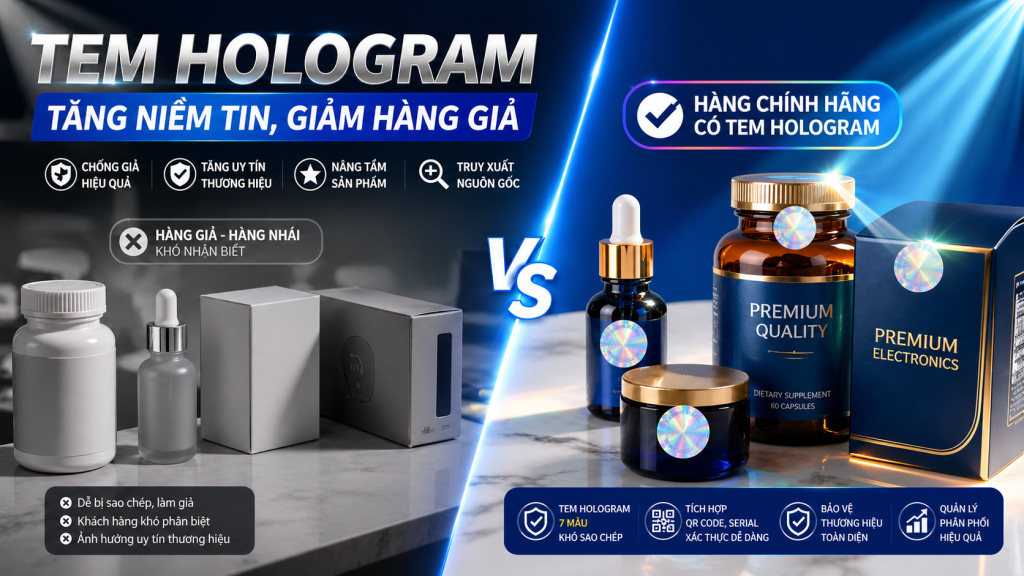Vì sao bạn cần tem hologram cho sản phẩm của bạn