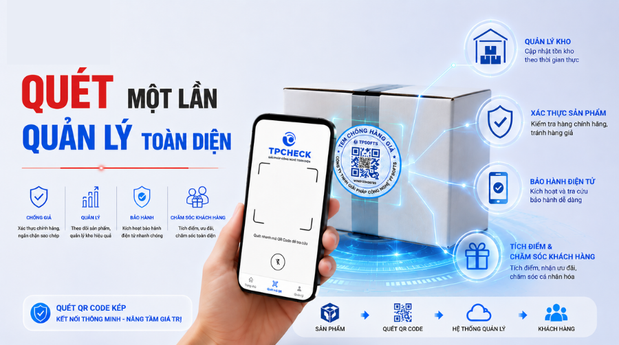 Hướng dẫn quy trình xác thực sản phẩm bằng ứng dụng TPCHECK