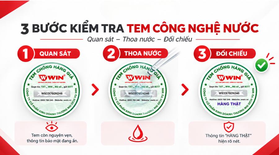Hướng dẫn cách kiểm tra tem thoa nước chuẩn xác nhất