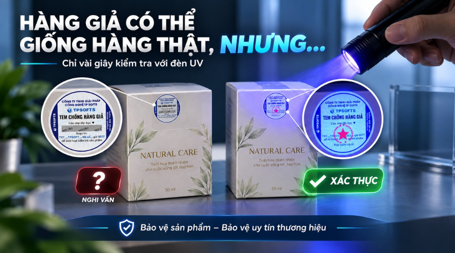 Cách kiểm tra tem phát sáng chống giả chuẩn xác